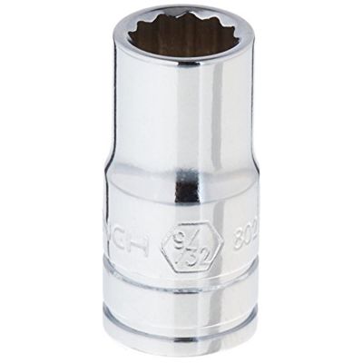 KDT80213 image(2) - GearWrench 1/4 Inch Drive 12 Point Standard SAE Socket 9/32 Inch