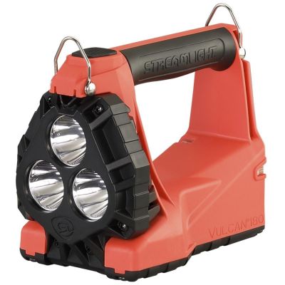 STL44335 image(0) - Streamlight Vulcan 180 HAZ-LO Vehicle Mount System - 12V DC Direct Wire Rack - Includes Quick Release Shoulder Strap - Orange