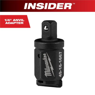 MLW49-16-1667 image(0) - Milwaukee Tool INSIDER Box Ratchet 1/4 Inch Anvil Adapter