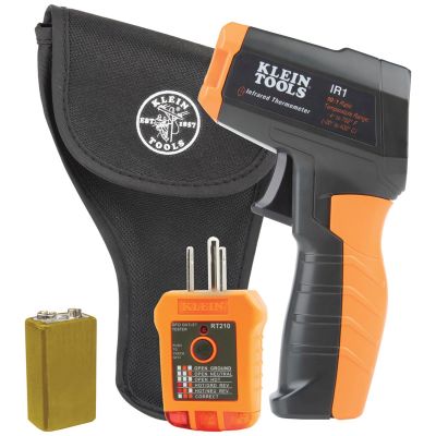 KLEIR1KIT image(0) - Klein Tools 10:1 Infrared Thermometer with GFCI Receptacle Tester