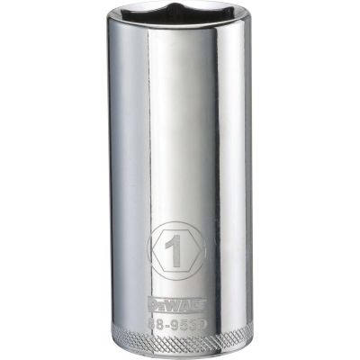 DWTDWMT88953OSP image(0) - DEWALT 6 Point 1/2" Drive Deep Socket 1" SAE