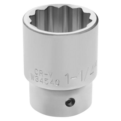WLMW34540 image(0) - Wilmar Corp. / Performance Tool 3/4" Drive 1-1/4" 12pt Socket