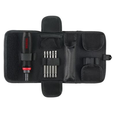 VES900RT5PU image(1) - Vessel Tools MEGADORA Interchangeable Ratchet Screwdriver 5PC. Bit Set