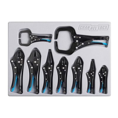 CHAPC-L1 image(0) - Channellock PC-L1 9 Piece Locking Pliers Set W/Tray