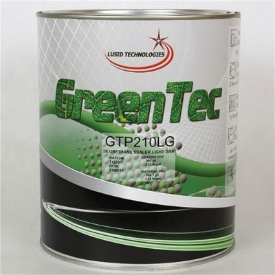 GTCGTP210LGG image(0) - GENTEC AND GREENTEC PRODUCTS GTP210LG(G) High Build 2K Urethane Sealer, 1 gal Can, Light Gray, 149.1 g/L VOC, 4:1 Mixing