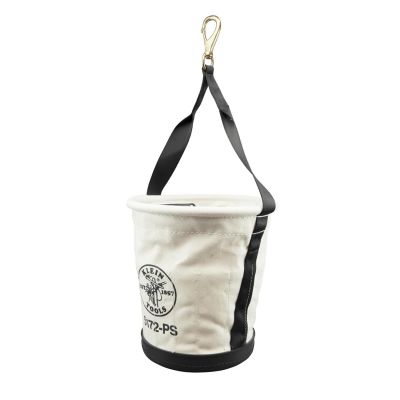 KLE5179 image(0) - Klein Tools Tool Pouch, Water-Repellent Bag with Belt Loops, 7.5 x 7 x 3.5-Inch