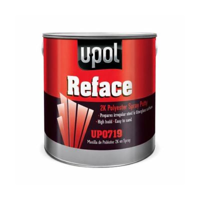 UPO0719 image(0) - U Pol Products REFACE UP0719 2K Polyester Spray Putty, 1 L Tin, White