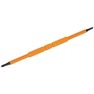 KLE13157INSP image(0) - Klein Tools Screwdriver Blades, Insulated Double-Ended Slotted, Phillips, 2-Pack