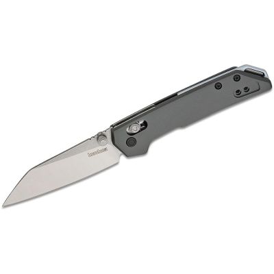 KER2051R image(0) - Kershaw Mini Iridium Manual Open DuraLock Reverse Tanto Blade EDC Folding Pocket Knife - Black