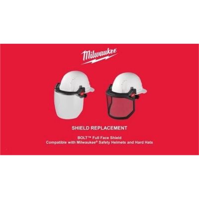 MLW48-73-1446 image(1) - Milwaukee Tool 5pk Gray Face Shield Replacement Lenses (No-brim Helmet Only Mount)