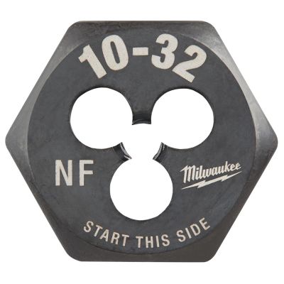 MLW49-57-5327 image(0) - Milwaukee Tool 10-32 NF 1-Inch Hex Threading Die