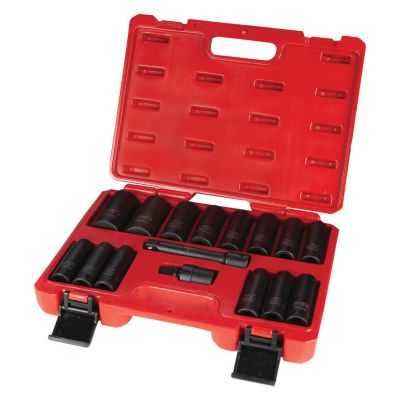 WLMM798 image(0) - Wilmar Corp. / Performance Tool 16 Piece 1/2" Drive Metric Impact Socket Set