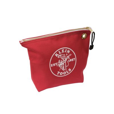 KLE5539LYEL image(0) - Klein Tools Zipper Bag, Large Canvas Tool Pouch, 18-Inch, Yellow