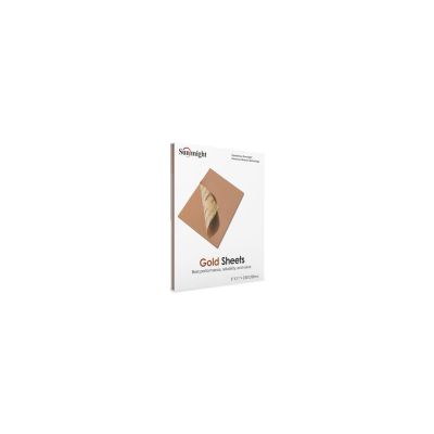 SUA09114 image(0) - Sunmight USA Corporation Gold 09114 Plain Sanding Sheet, 9 in W x 11 in L, P320 Grit, Premium Aluminum Oxide Abrasive