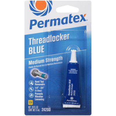 HHWPERM24200 image(0) - PERMATEX Medium Strength Blue Threadlocker - 6ml Case of 6
