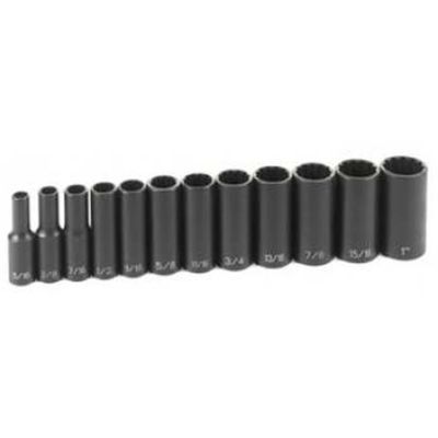 GRE1202D image(0) - Grey Pneumatic 3/8" Drive 12 Piece Deep Set - 12 Point