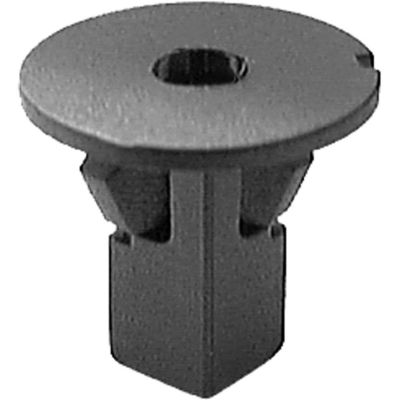 AVC14267 image(0) - AUVECO 14267 Screw Grommet, M6.3 Screw x 20 mm Dia Head x 17 mm L Stem x 8 mm Hole, Nylon, Black