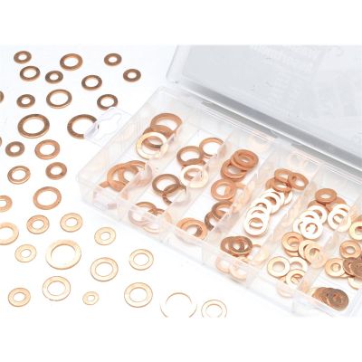 WLMW5217 image(0) - Wilmar Corp. / Performance Tool 110 Piece Copper Washer Assortment