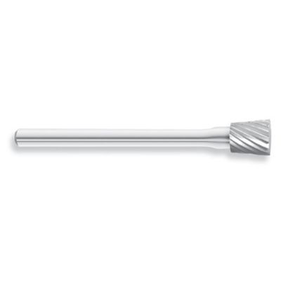 HTCSN-51 image(0) - HTC Tool SN-51 Solid Carbide Burr, Inverted Cone Shape, 10 Degree Angle, Single Cut