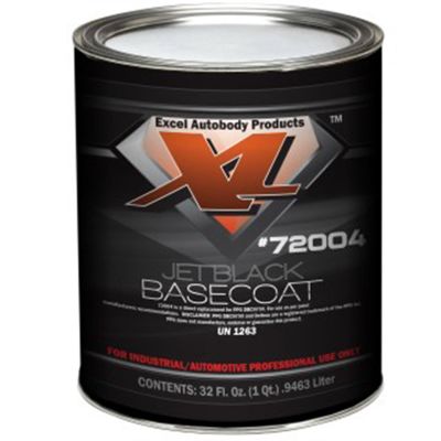 XLB72004 image(0) - Excel Auto Body Products JET BLACK BASECOAT QT