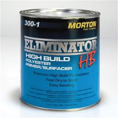 MTP300-4 image(0) - Morton Paint Morton 300-4 High Build Polyester Primer, 1 qt Can, Gray, 20 min Curing