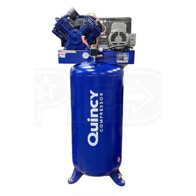 QAC2V41C60VC image(0) - Quincy Compressors 4 HP 60 Gallon Two-Stage Vertical 230V 1PH Air Compressor - Model 2V41C60VC