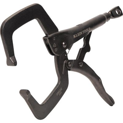 KLE38660 image(0) - Klein Tools Curved Jaw Locking Pliers Set, 7-Inch and 10-Inch, 2-Piece