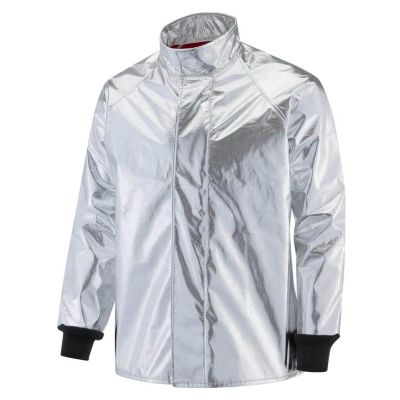OBRHR-PB-CT-L image(0) - Oberon Coat - Heat Reflective Aluminized PBI Kevlar - Size: Large