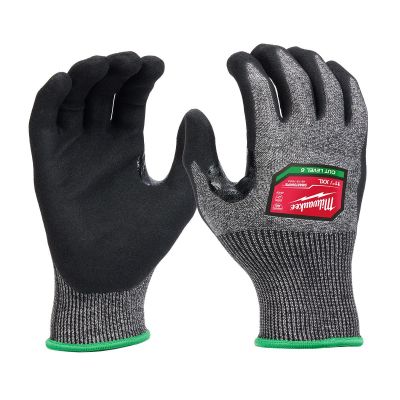 MLW48-73-7003 image(0) - Milwaukee Tool Cut Level 6 High-Dexterity Nitrile Dipped Gloves- XL