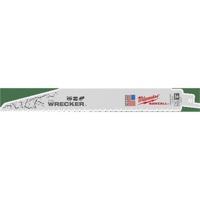 MLW48-00-5706 image(1) - Milwaukee Tool The WRECKER Multi-Material SAWZALL Blade 9" 7/11TPI 5pk