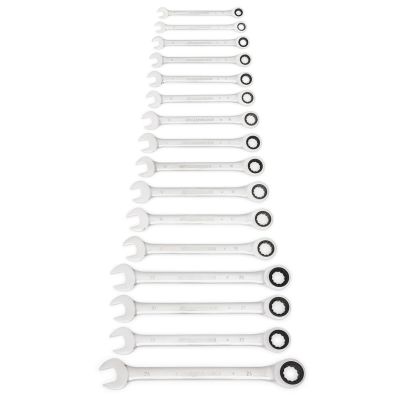 KDT9416 image(0) - GearWrench 16 Piece 72-Tooth 12 Point Ratcheting Combination Metric Wrench Set