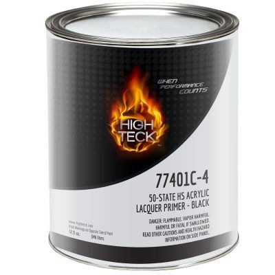 HIT77401C-4 image(0) - High Teck Products 77401C-4 50 State High Solids Acrylic Lacquer Primer-Black-QT