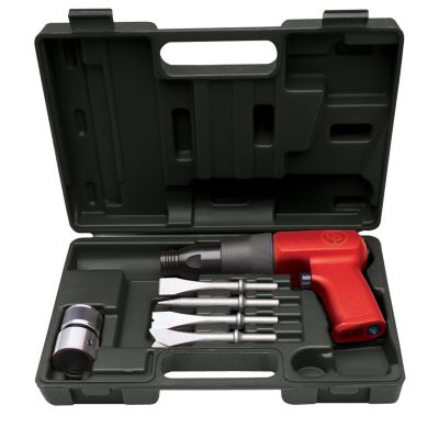 CPT7110K image(1) - Chicago Pneumatic Air Hammer Kit, Shock Reduced Tool W/Chisels & Qc