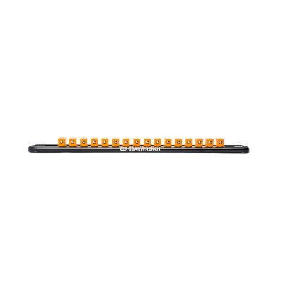 KDT83126 image(0) - GearWrench 1/4 Inch Drive Magnetic Socket Rail Includes 14 Clips