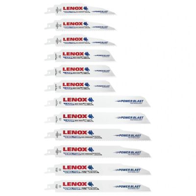 LEX1214412RKD image(0) - Lenox Tools DEMOWOLF Bimetal Reciprocating Saw Blade Bit Kit - 12 Piece