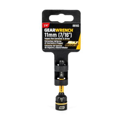KDT86183 image(1) - GearWrench 1/4"DR BOLT BITER NUT DRV 11MM (7/16")