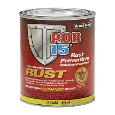 POI45204 image(0) - POR-15 INC 45204 High Performance Rust Preventive Coating, 1 qt Can, Gray, 250 to 450 sq-ft/gal Coverage