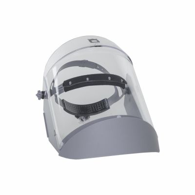 OBR2171AFR500 image(0) - OBERON Face Shield with Ratcheting Headgear - Polycarbonate - Window: Clear Anti-Fog - With Lower Crown & Side Shields