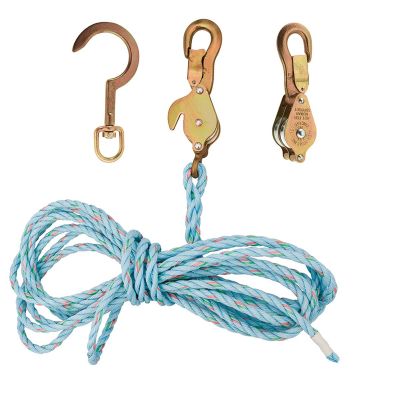 KLE180230SSR image(0) - Klein Tools Block and Tackle 259 Anchor Hook Spliced