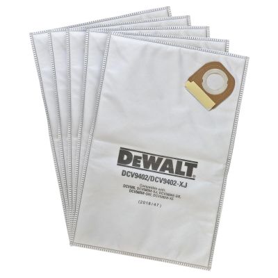 DWTDCV9402 image(0) - DEWALT Disposable Fleece Liner For Dcv585 Dust Extractor (5 Pk)