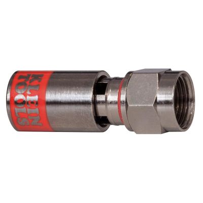 KLEVDV812618 image(0) - Klein Tools Universal F-Compression Connectors RG59 50-Pack