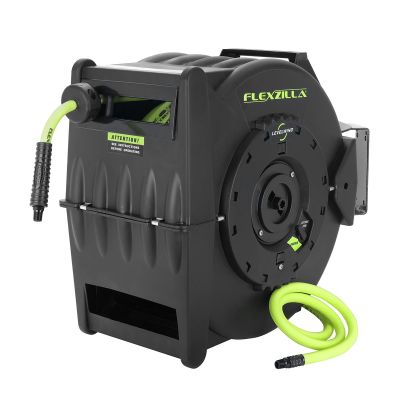 LEGL8305FZ image(0) - Legacy Manufacturing Flexzilla Pro Retractable Air Hose Reel with Levelwind Technology, 3/8" x 50'