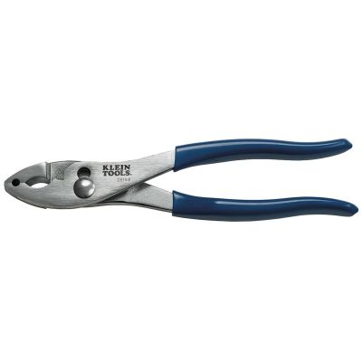 KLED514-8 image(0) - Klein Tools Slip-Joint Pliers Hose-Clamp 7-5/8" Plastic-Dip Handles