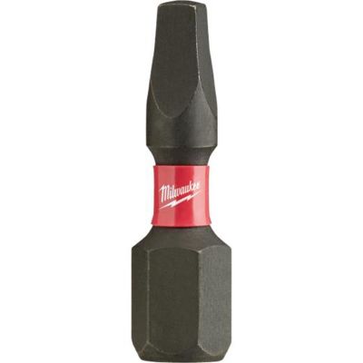 MLW48-32-4722 image(0) - Milwaukee Tool SHOCKWAVE Impact Square Recess #2 Insert Bits (Bulk 25)