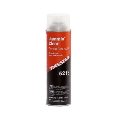 TRP6213 image(0) - Transtar Autobody Products 6213 Fast Drying Jammin Clear Aerosol Can - 16 oz Net Weight - Clear