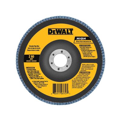 DWTDW8362 image(0) - DEWALT 5" X 7/8" 60G Type 27 Hp Flap Disc