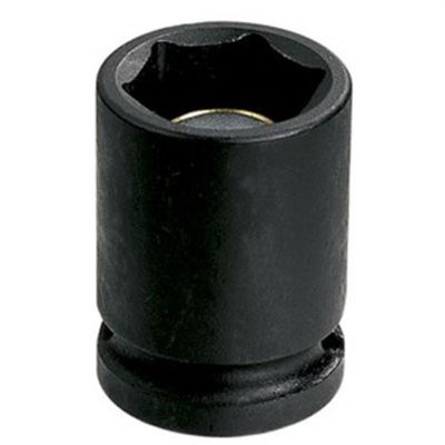GRE2030RG image(0) - Grey Pneumatic 1/2" Drive x 15/16" Magnetic Standard Socket