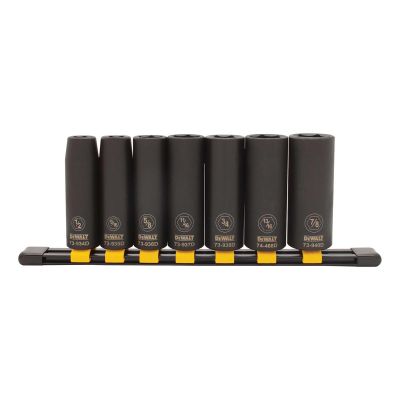 DWTDWMT74448OSP image(0) - DEWALT Impact Sockets SAE Deep 7Pc