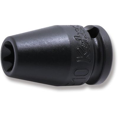 KKN13425EG-E10 image(0) - Ko-ken USA 13425EG-E10 3/8 Sq. Dr. Impact TORX E10 Socket w/ Magnet - Length 32mm