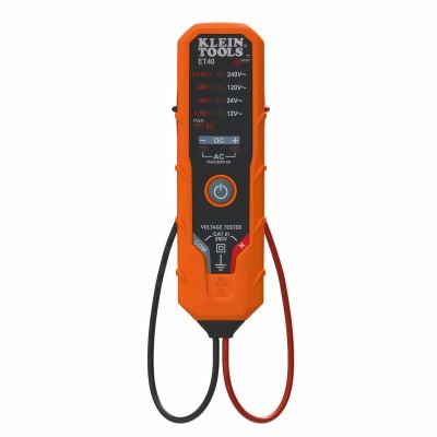KLEET40 image(0) - Klein Tools Digital AC/DC Voltage Tester 12 to 240V AC, 1.5 to 24V DC